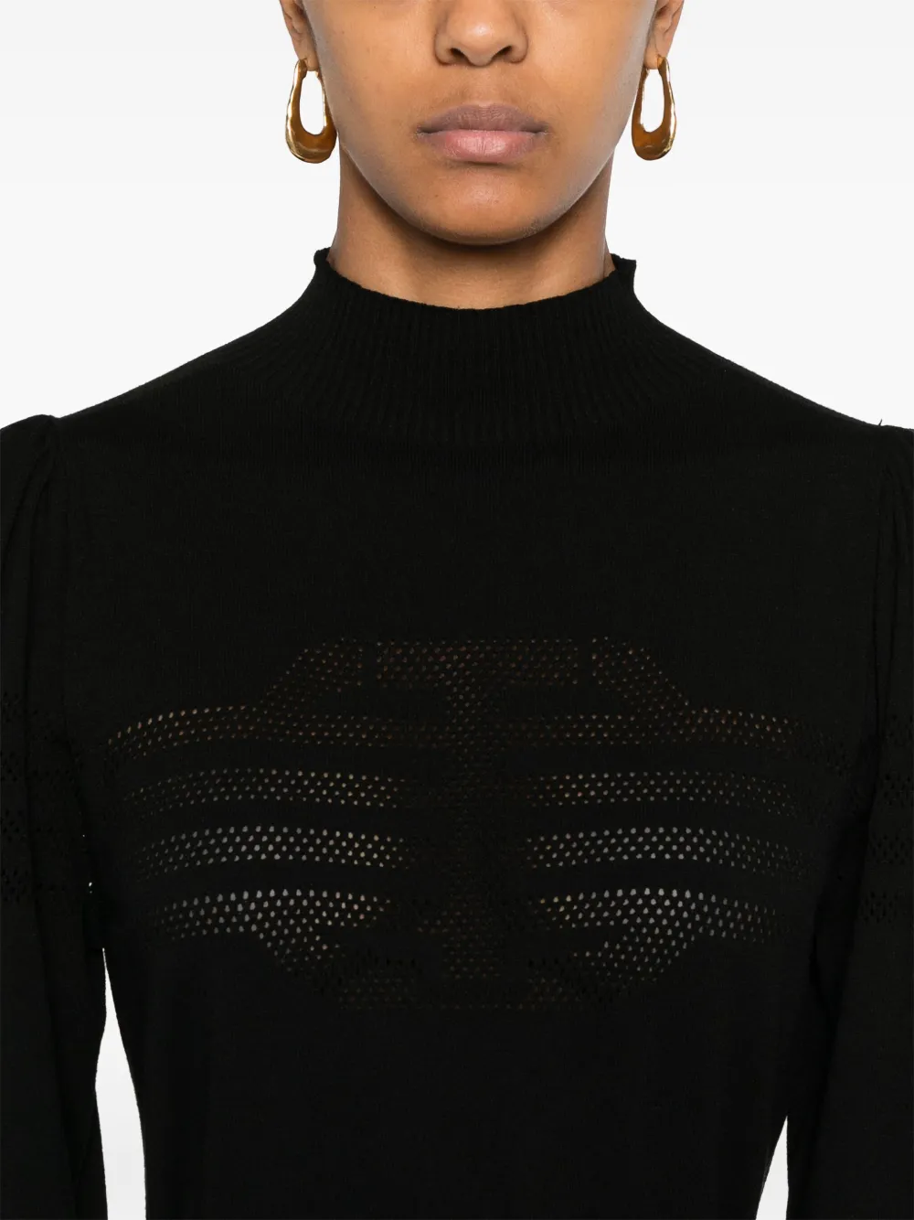 TWINSET Trui met oval T Zwart