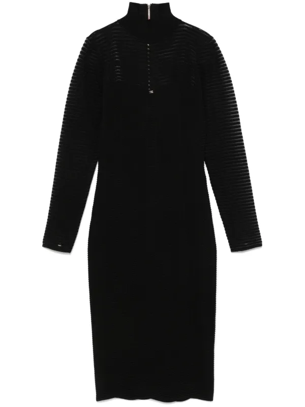 関税込★VIP価格【ELISABETTA FRANCHI】ヘリンボーン柄ドレス ELISABETTA FRANCHI】ヘリンボーン柄ケミシエドレス ワンピース