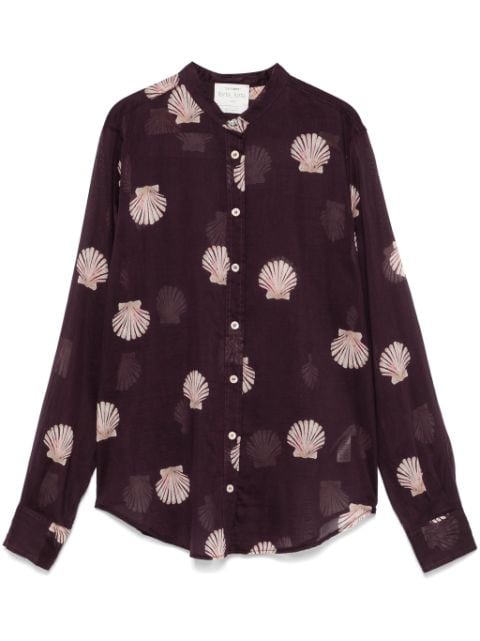 Forte Forte Blouse met schelpen print