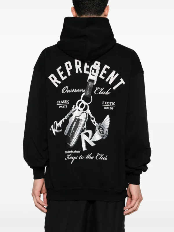 【関税込み】Represent ブラック Keys to the Club フーディ Represent Keys To The Club Hoodie | Black | FARFETCH BH