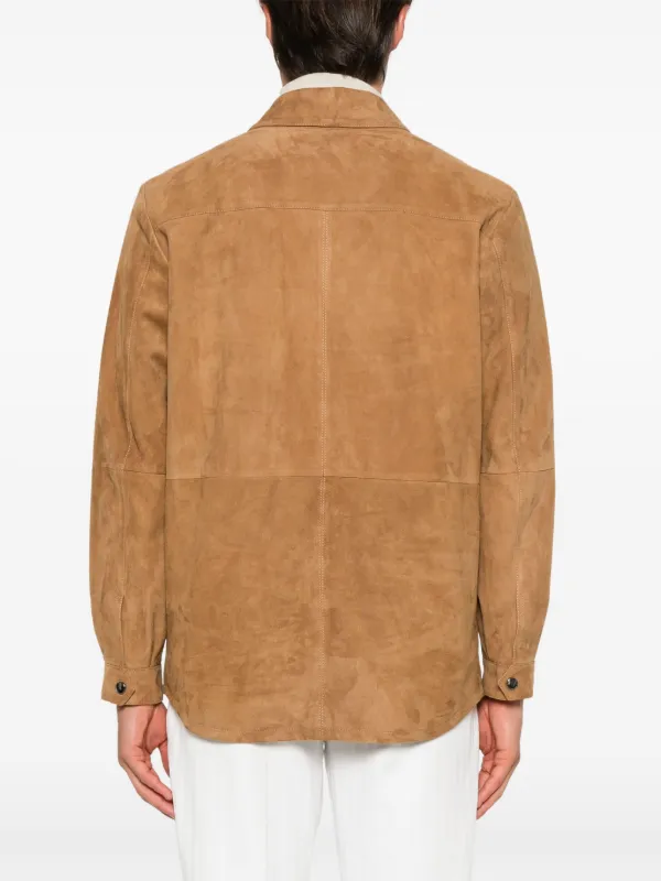 Canali スエード シャツジャケット | ニュートラル | FARFETCH JP Canali スエード シャツジャケット | ニュートラル | FARFETCH JP