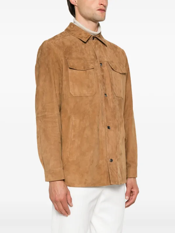 Canali スエード シャツジャケット | ニュートラル | FARFETCH JP Canali スエード シャツジャケット | ニュートラル | FARFETCH JP