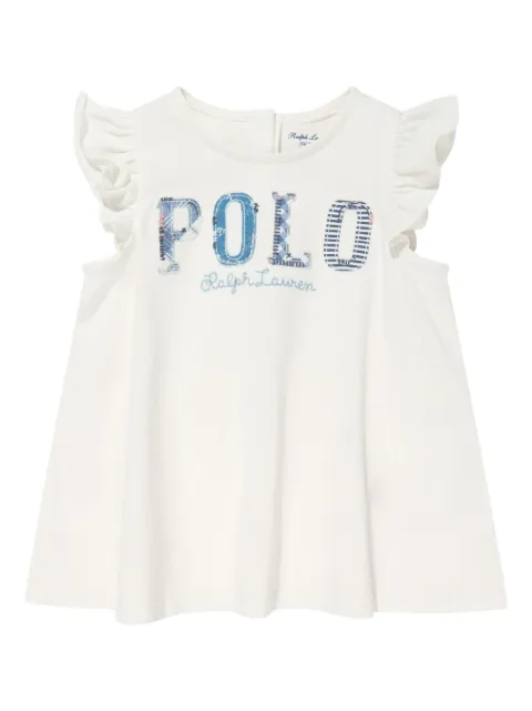 POLO RALPH LAUREN KIDS logo-embroidered T-shirt 