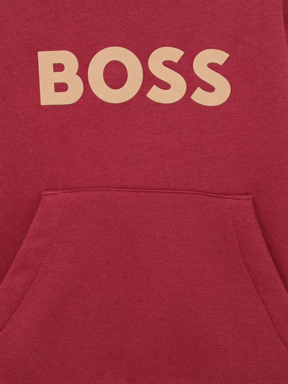 BOSS Kidswear Hoodie met logoprint Rood