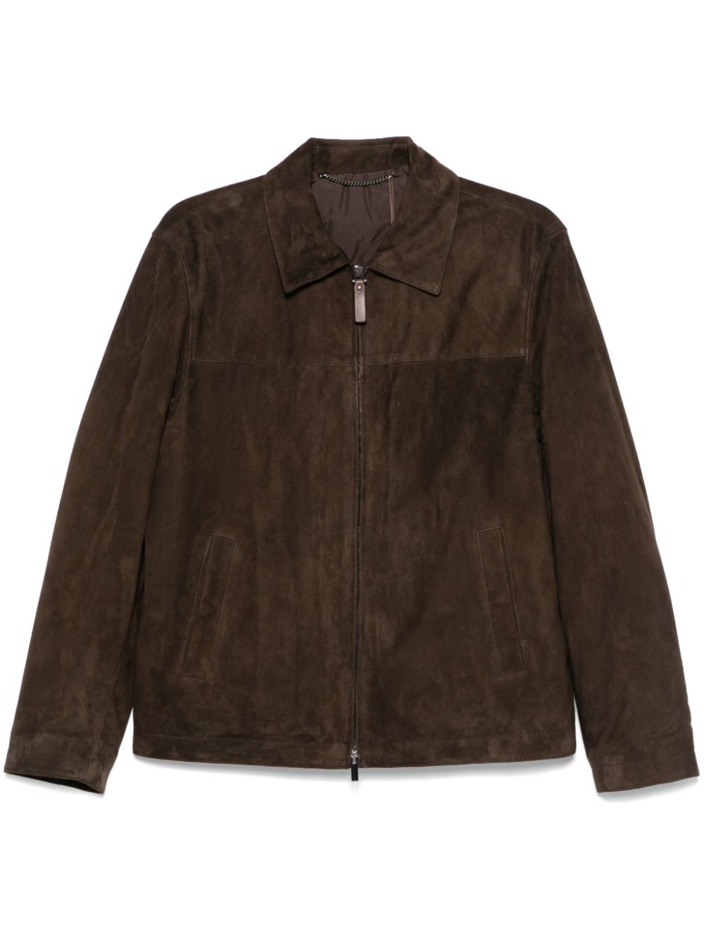 Canali suede jacket - Brown