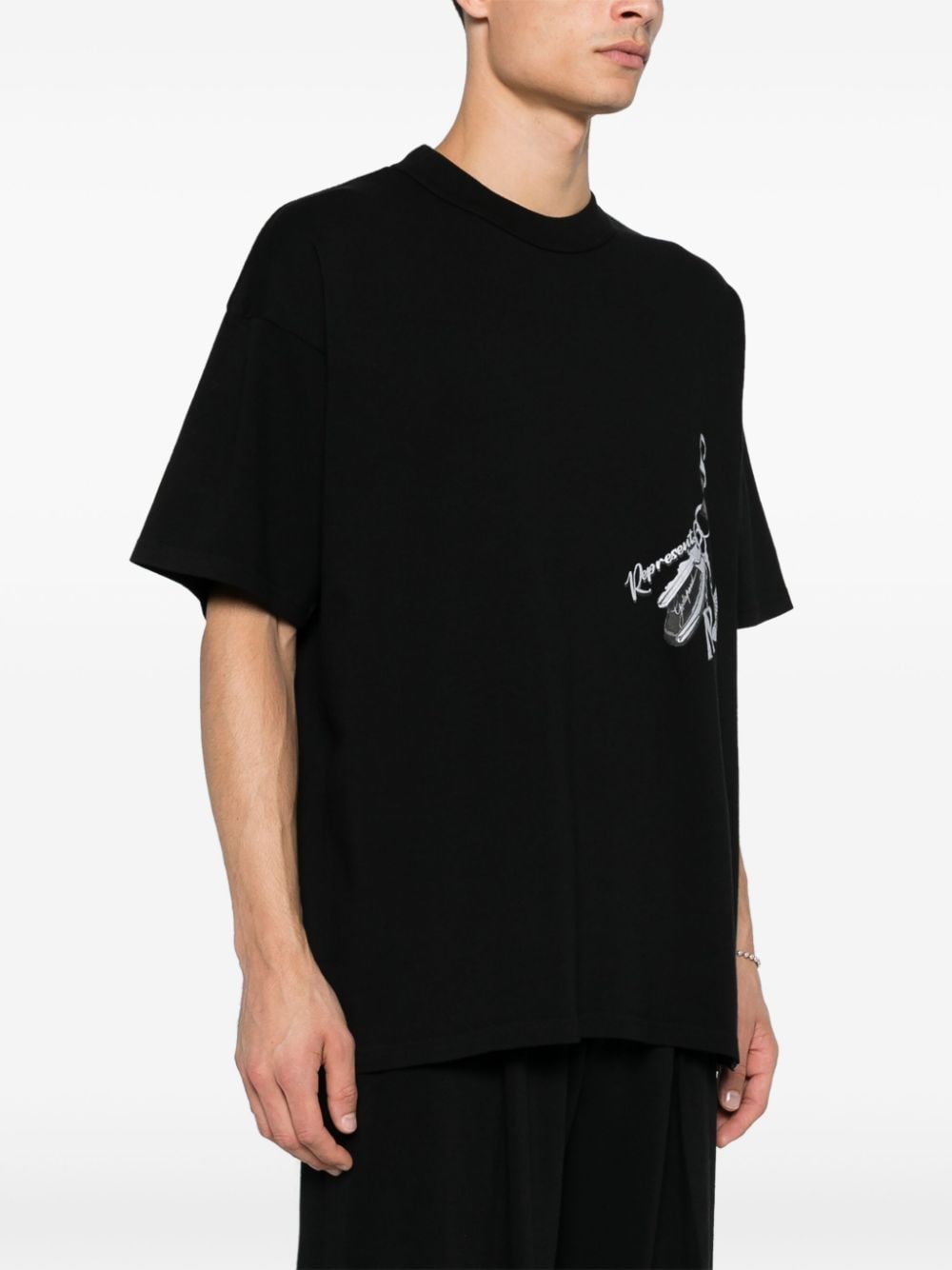 Represent Keys To The Club T-shirt | Black | FARFETCH UK