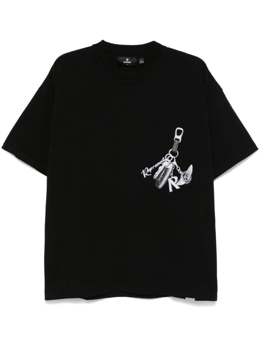 Shop Represent Keys To The Club T-shirt In Jet Black