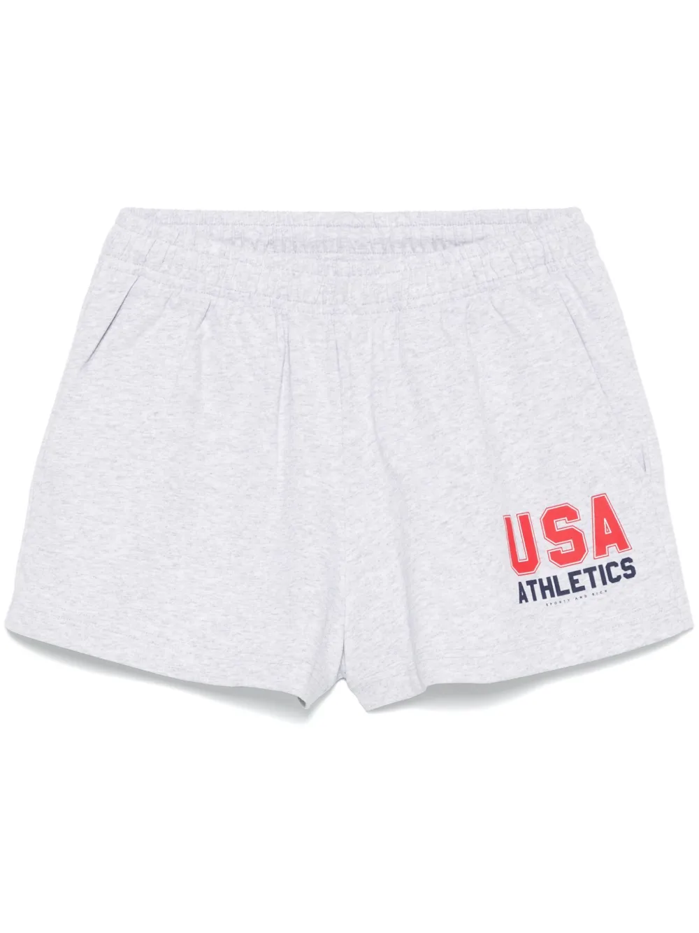 Sporty & Rich Shorts met logoprint Grijs