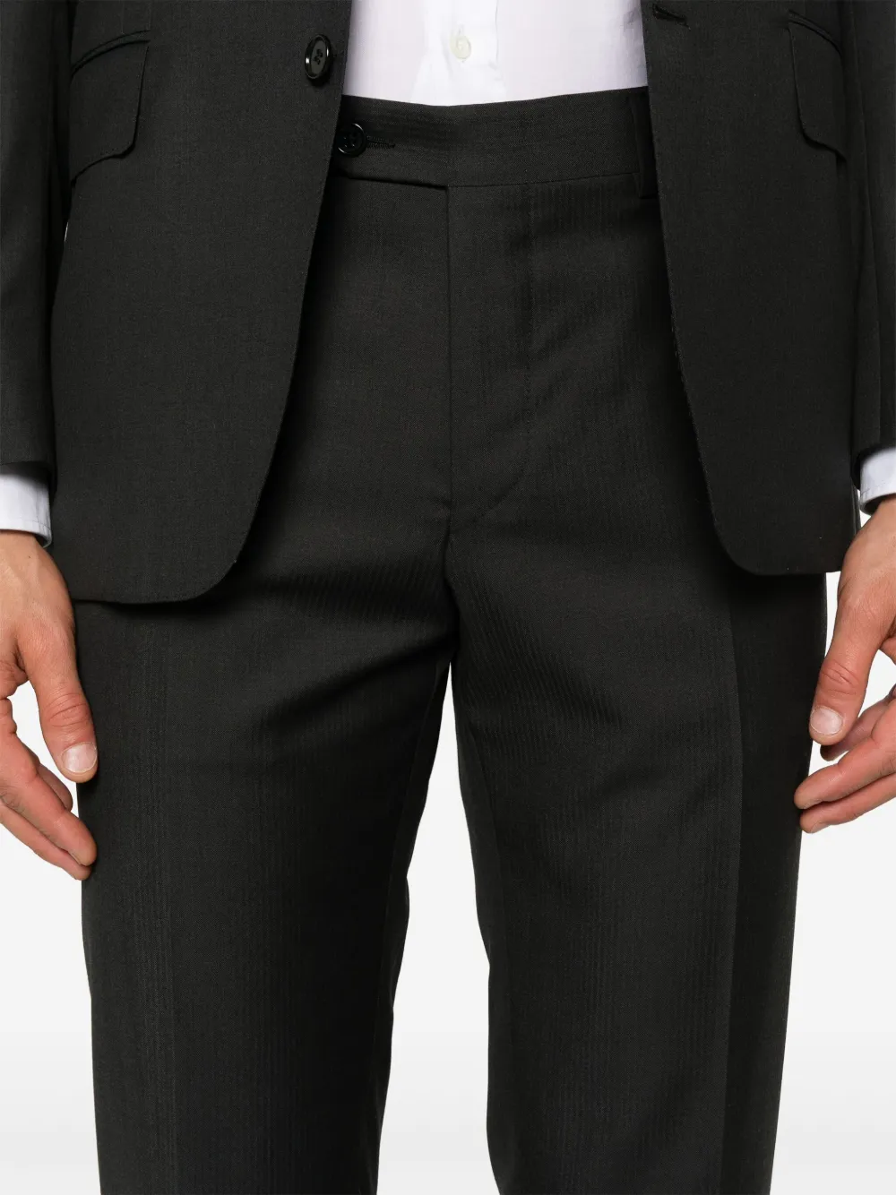 Herringbone-Pattern Suit
