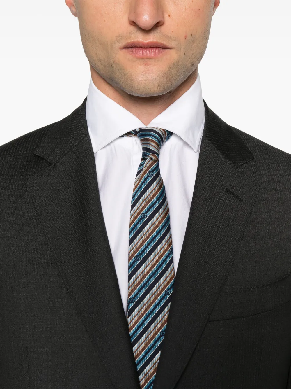 Herringbone-Pattern Suit