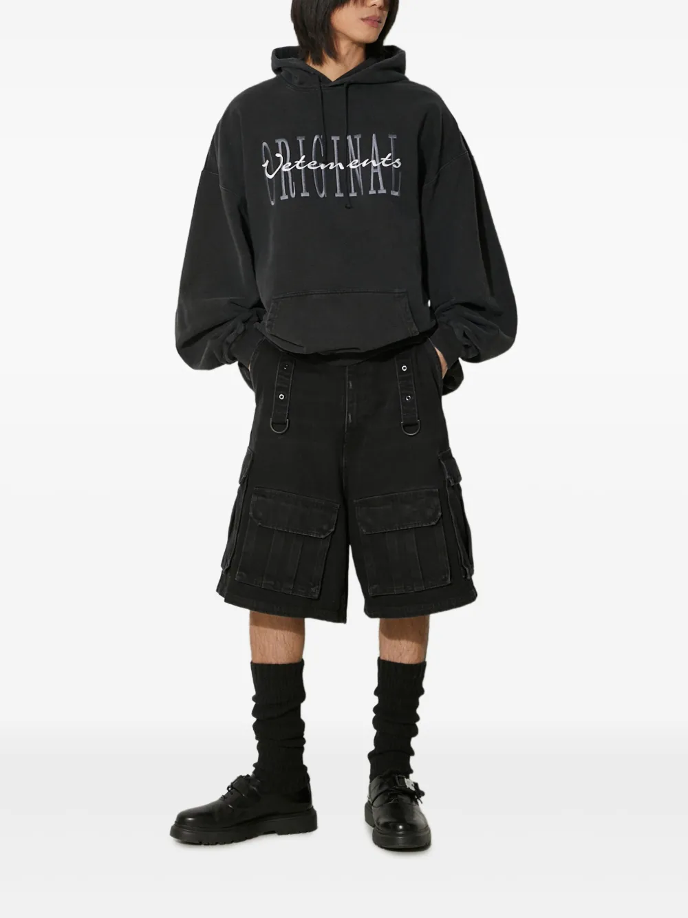 VETEMENTS logo-embroidered hoodie | Hoodies | Image 2