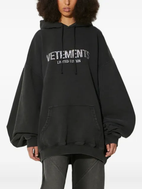 VETEMENTS rhinestone-embellished hoodie
