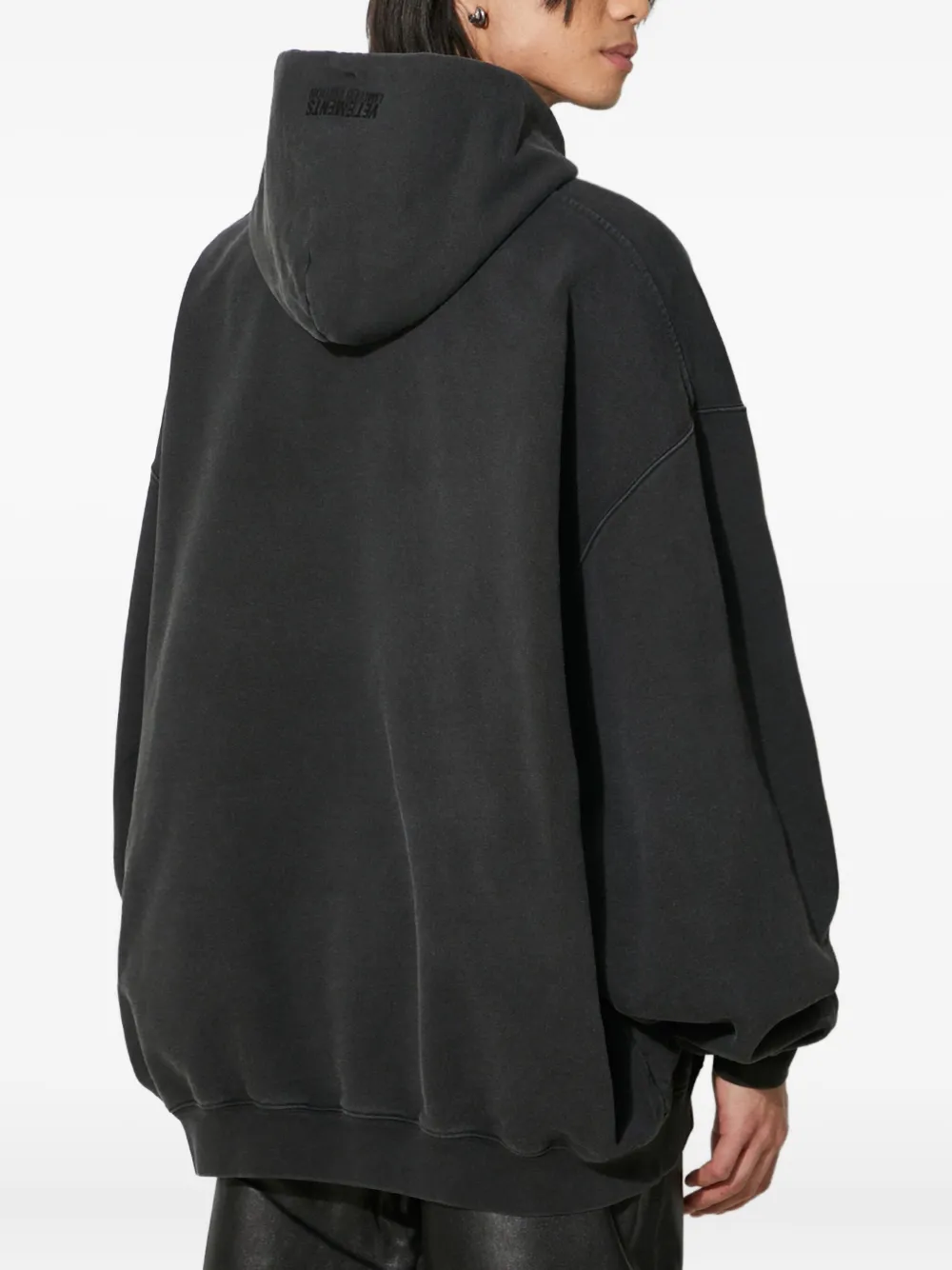 VETEMENTS Hoodie verfraaid met stras Zwart