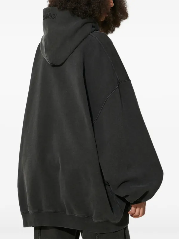 【関税込み】VTMNTS ブラック Paris ラインストーン フーディ VETEMENTS ラインストーン パーカー | ブラック | FARFETCH JP