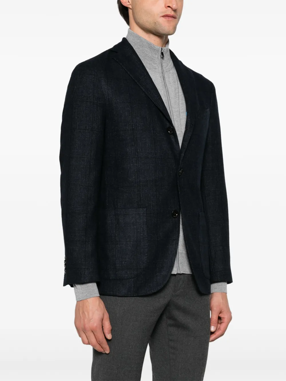 Boglioli Geruite blazer Blauw