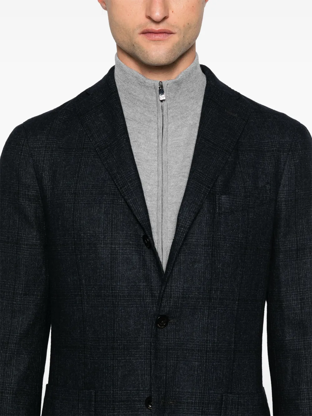 Boglioli Geruite blazer Blauw