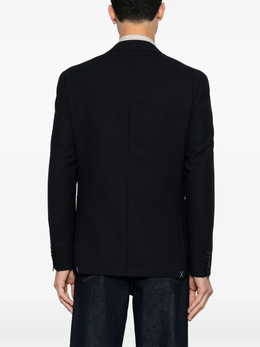 Canali Wool Blazer In Blue