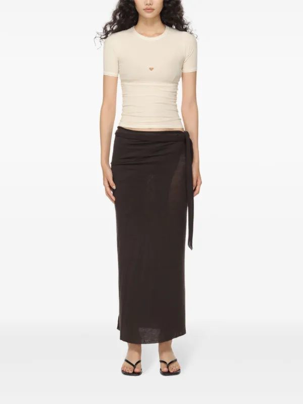 mami baserange Baserange cut-out T-shirt | White | FARFETCH RO