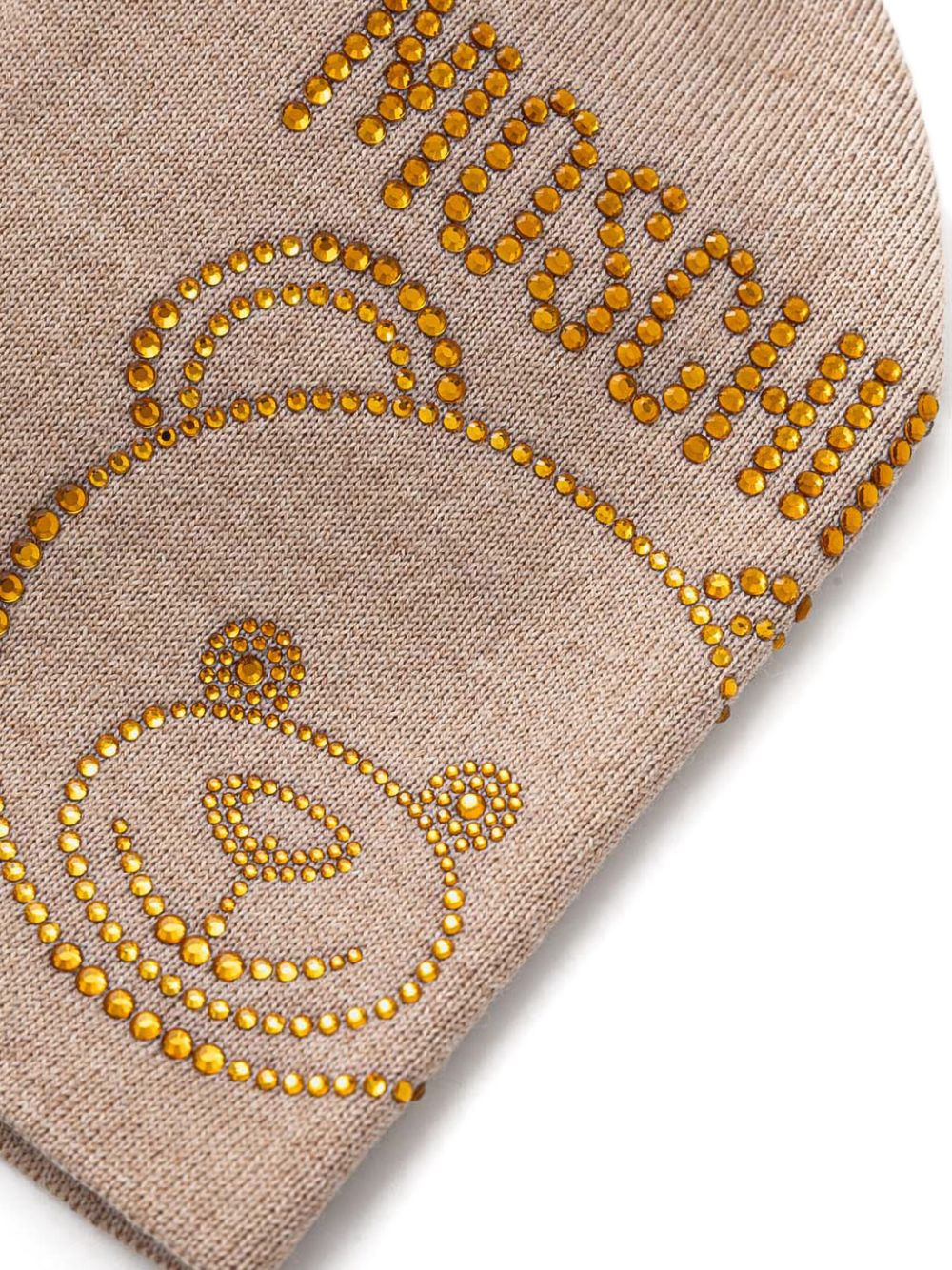 Moschino Teddy Bear wool beanie - Beige