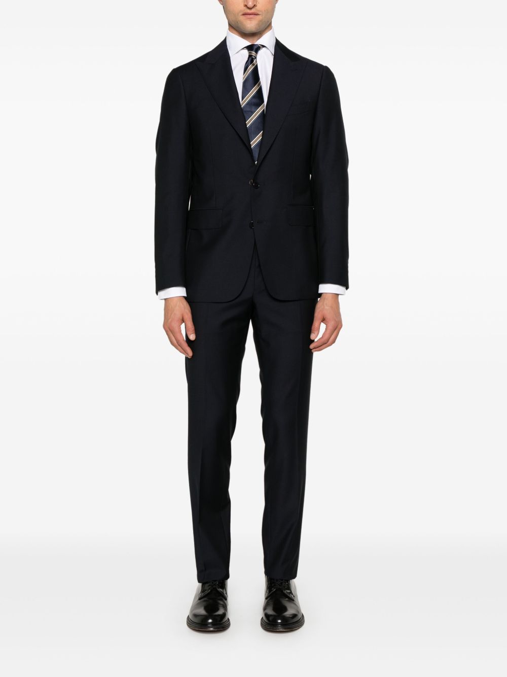 Canali wool suit - Blue