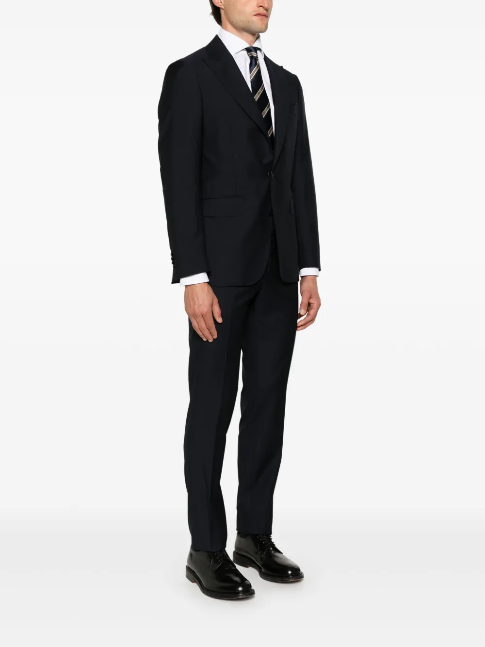 Canali Wollen pak Blauw