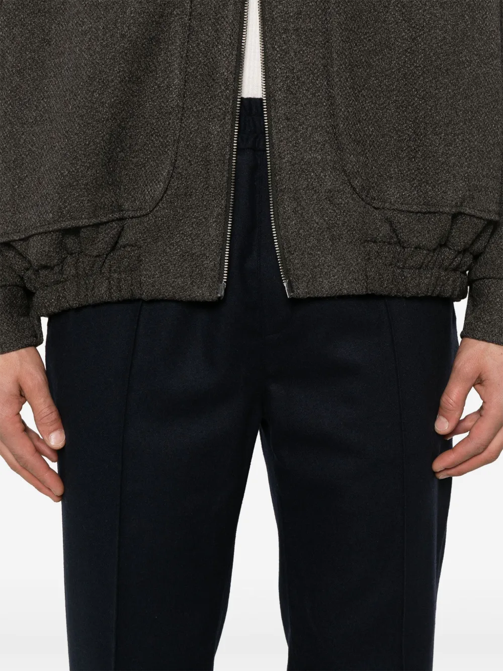 A.P.C. Flanellen broek Blauw