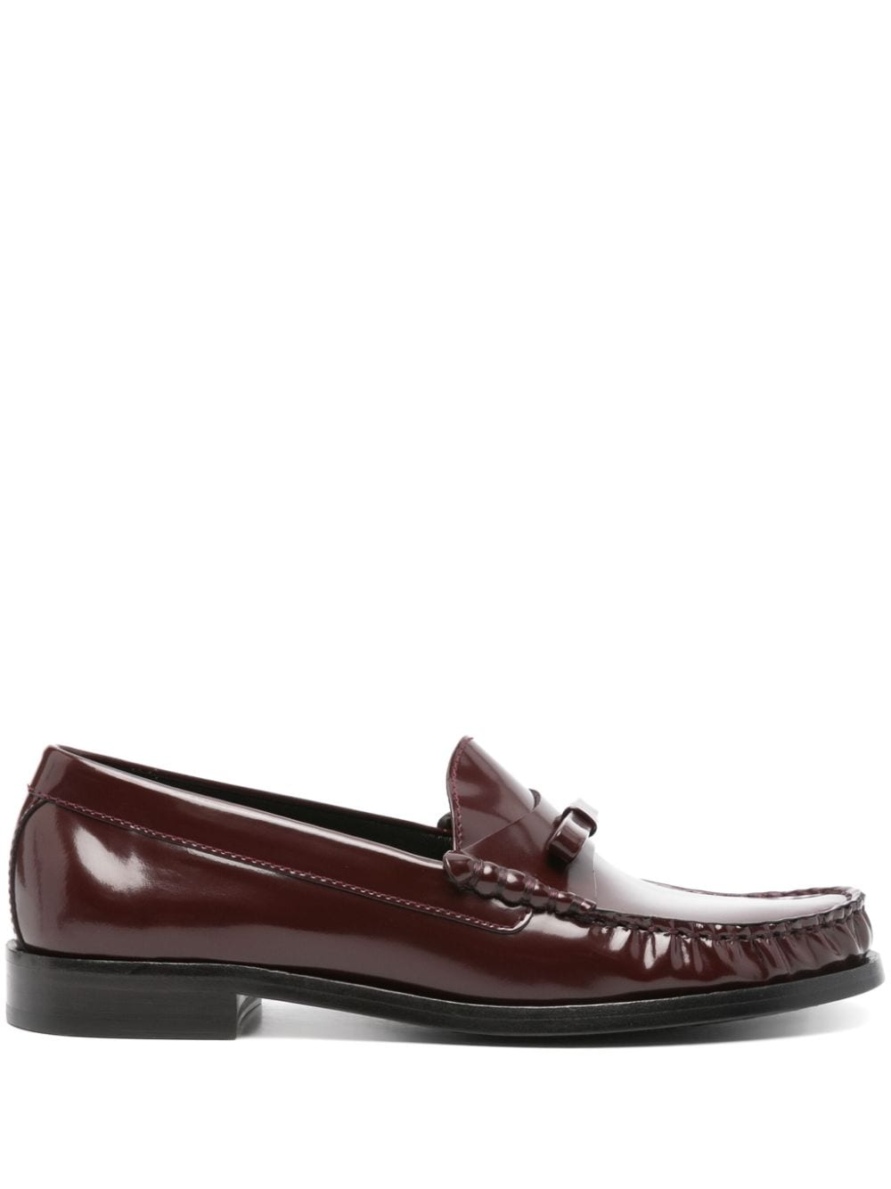 Stuart Weitzman Lottie Bow loafers - Marrone