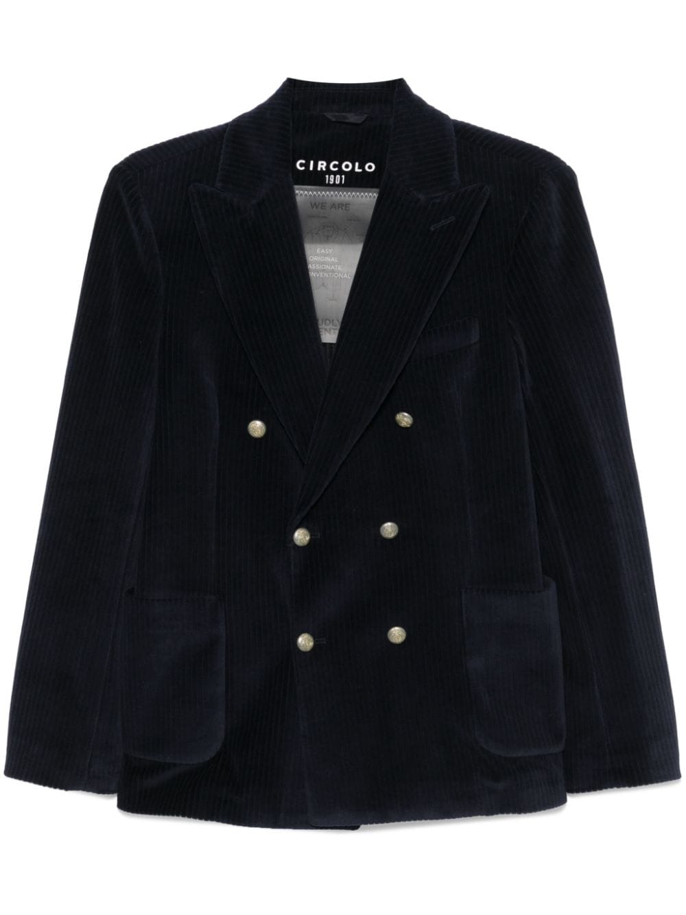 Circolo 1901 Ribfluwen blazer Blauw