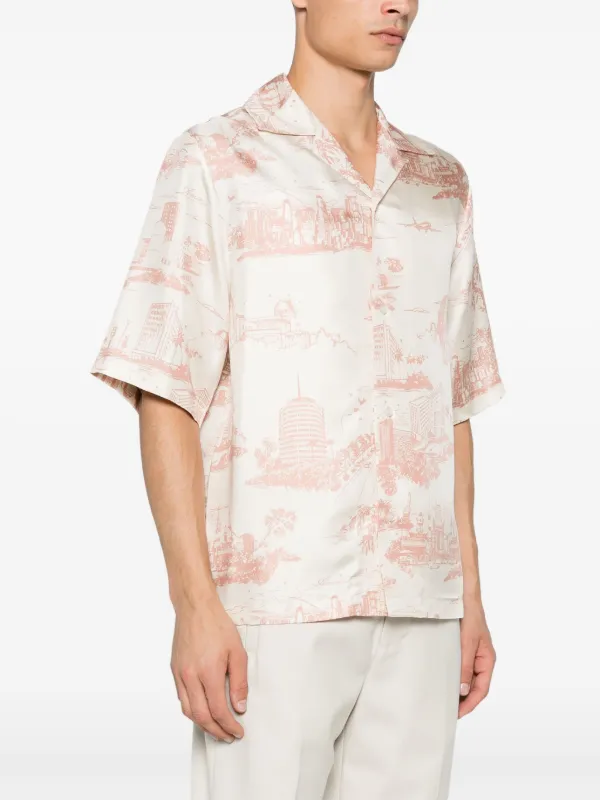 AMIRI LA Landmark シャツ | ニュートラル | FARFETCH JP