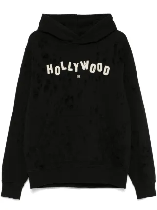 ◆Amiri◆ハリウッド・コットン・パーカー AMIRI Hollywood パーカー | ブラック | FARFETCH JP
