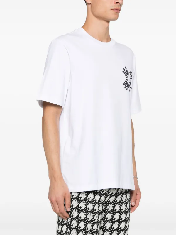 【AMIRI】MA Quad Tシャツ ロゴプリント クルーネック コットン AMIRI MA Quad T-shirt | White | FARFETCH