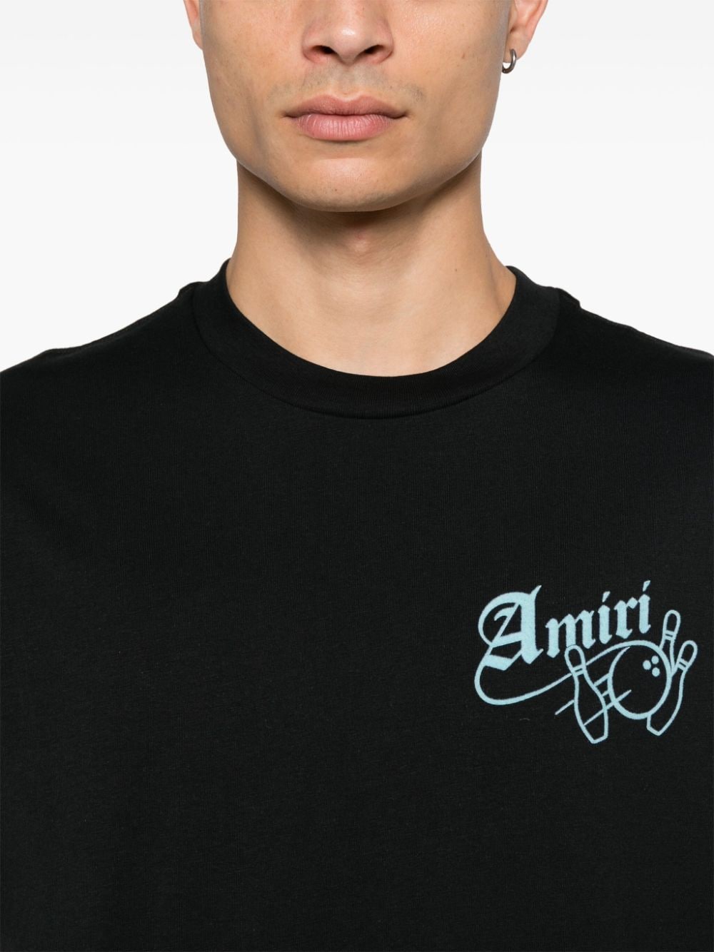 Shop Amiri Bowling T-shirt In Black