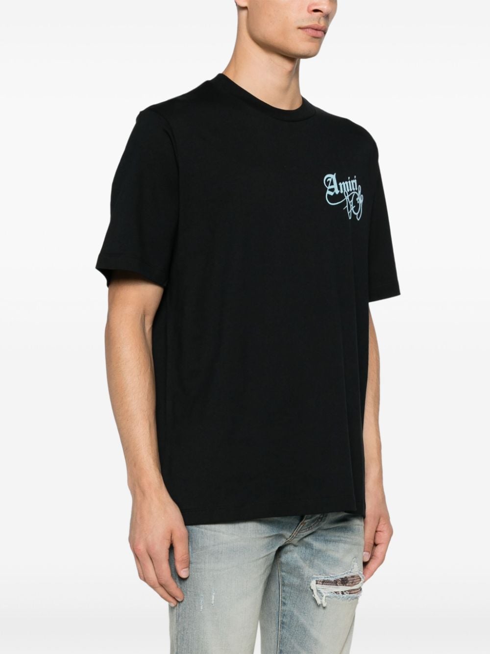 Shop Amiri Bowling T-shirt In Black