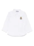 Moschino Kids Teddy Bear-motif cotton shirt - White