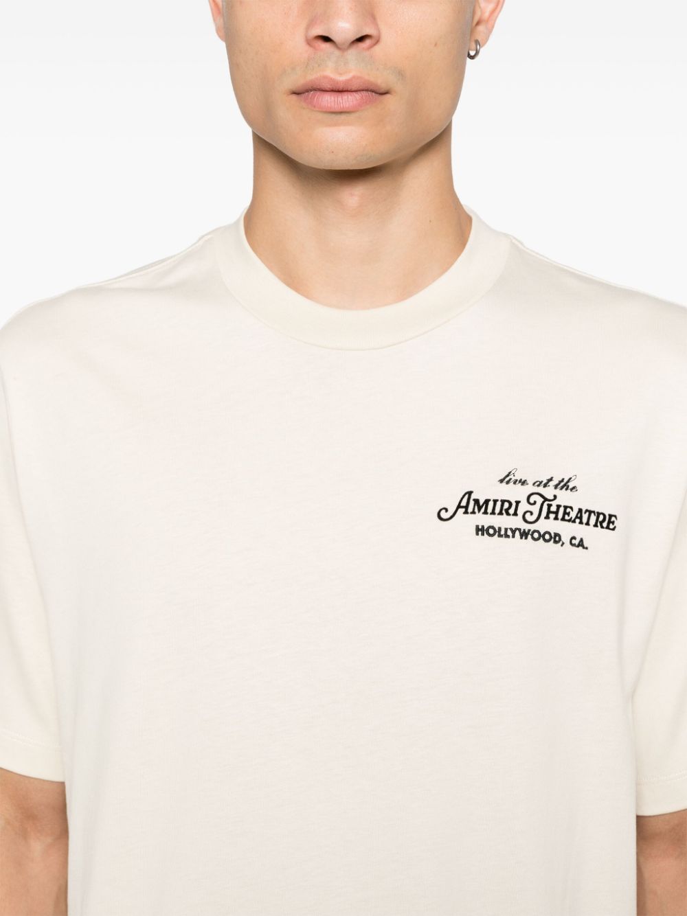 Shop Amiri Theater T-shirt In Neutrals