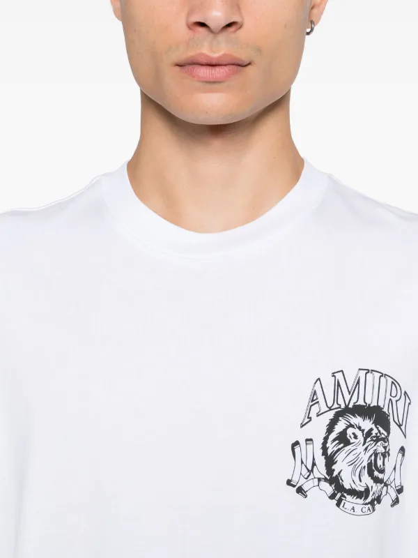 【送料関税込】AMIRI Lion T-Shirt AMIRI Lion Outline T-shirt | White | FARFETCH JO