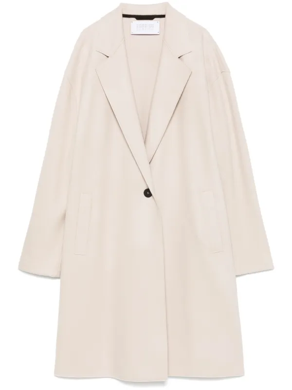 美品✨HARRIS WHARF LONDON バージンウール フェルトコート Harris Wharf London フェルトコート | ニュートラル | FARFETCH JP