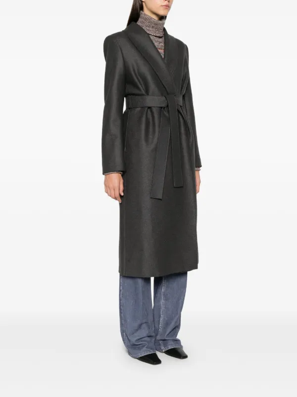 Harris Wharf London ショールカラーコート | グレー | FARFETCH JP
