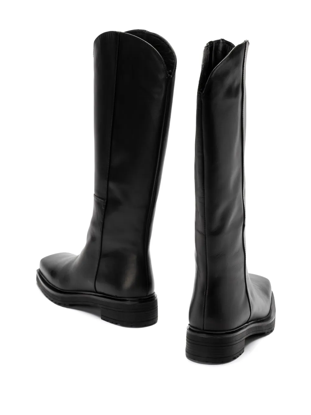 Patrizia Pepe logo-plaque boots Black