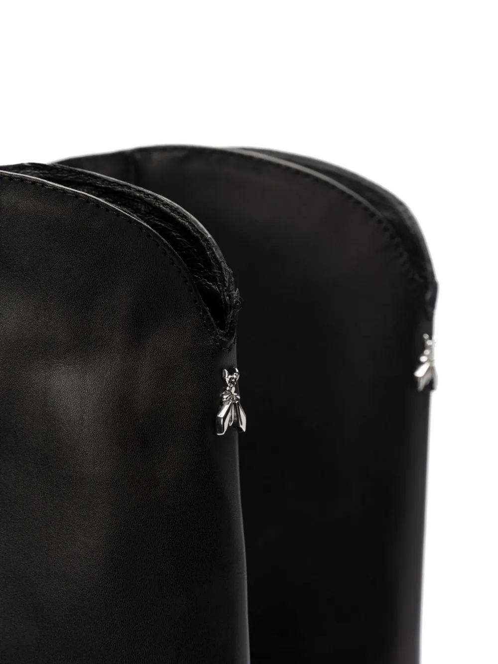 Patrizia Pepe logo-plaque boots Black