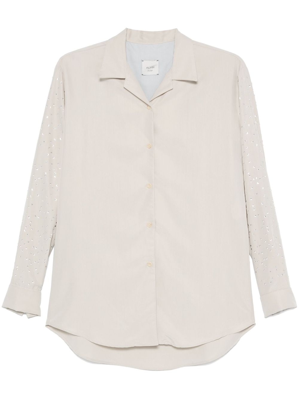 Alysi Blouse verfraaid met stras Beige