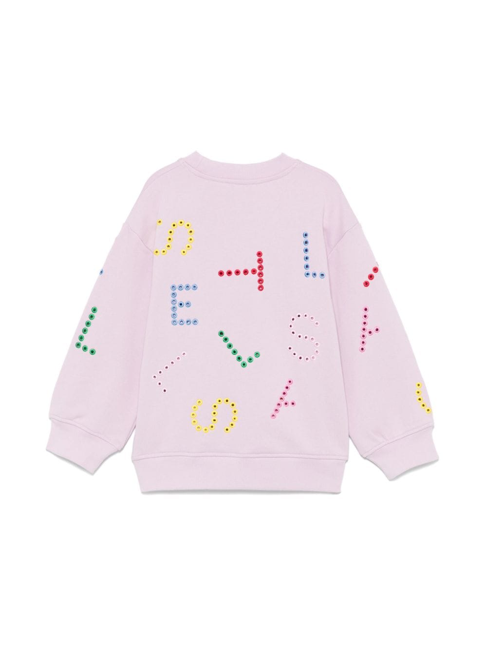 Stella McCartney Kids Sweater met logo en ringlets - Paars