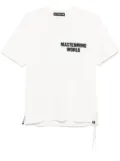 Mastermind World logo-print T-shirt - White