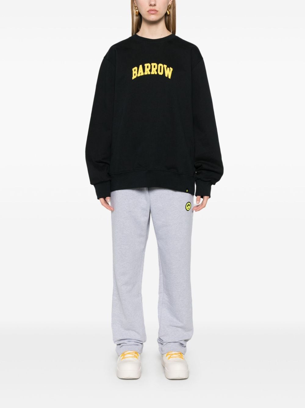 Shop Barrow Logo-print Sweatshirt In Black