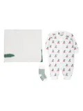 Bobo Choses cherry-print babygrow set - White