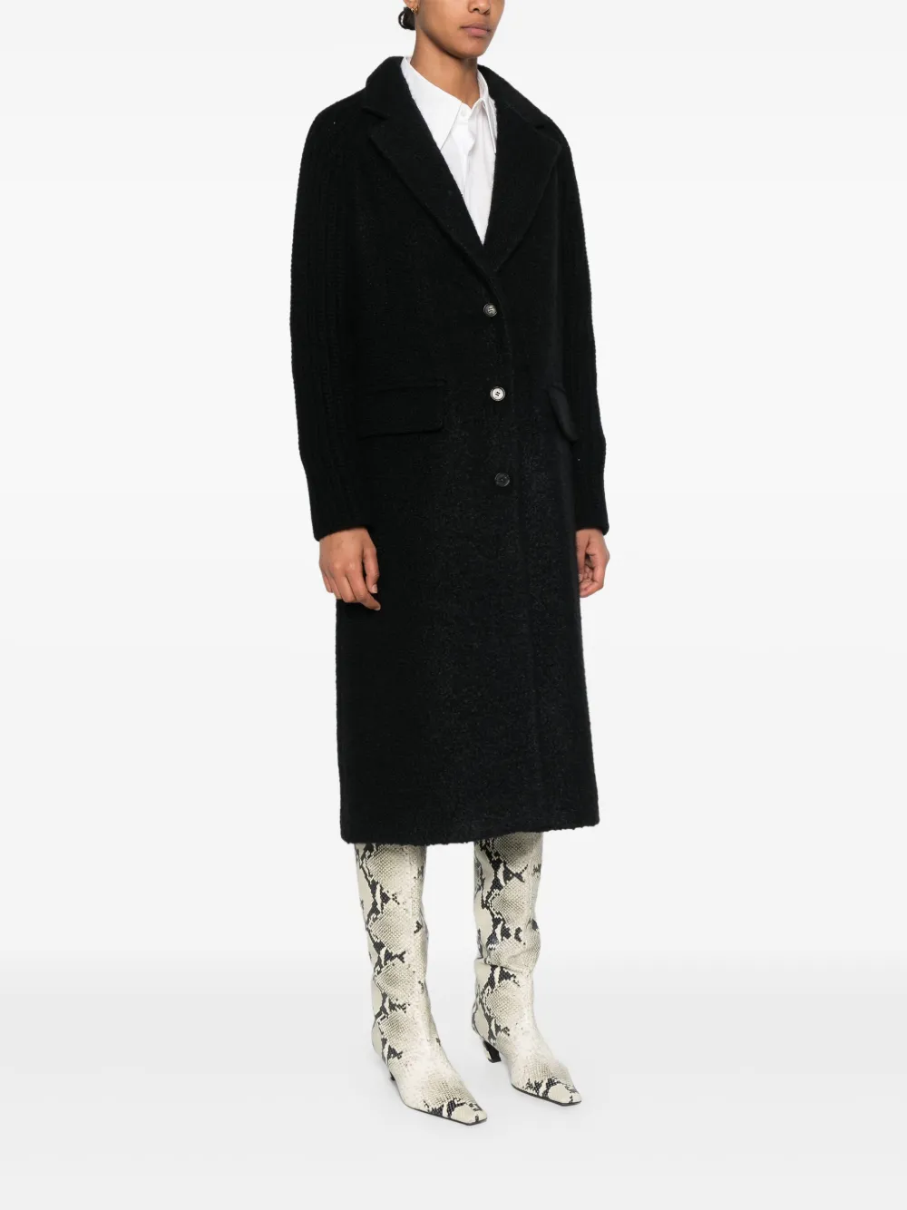 Gabriela Hearst Charles Coat In Black