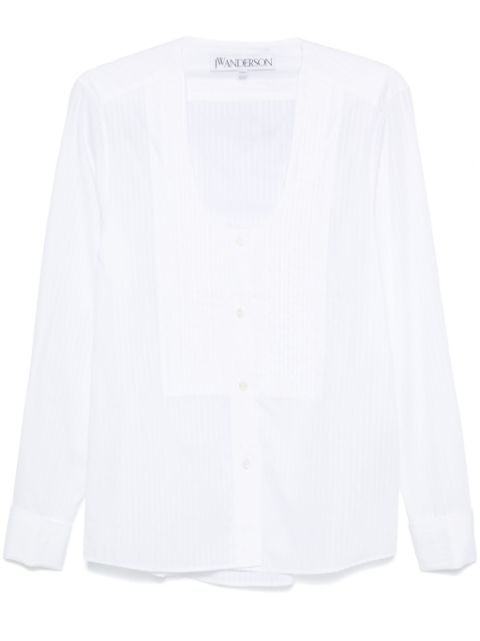 JW Anderson pintuck bib shirt Women