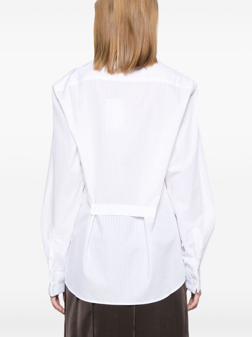 JW Anderson pintuck bib shirt Women