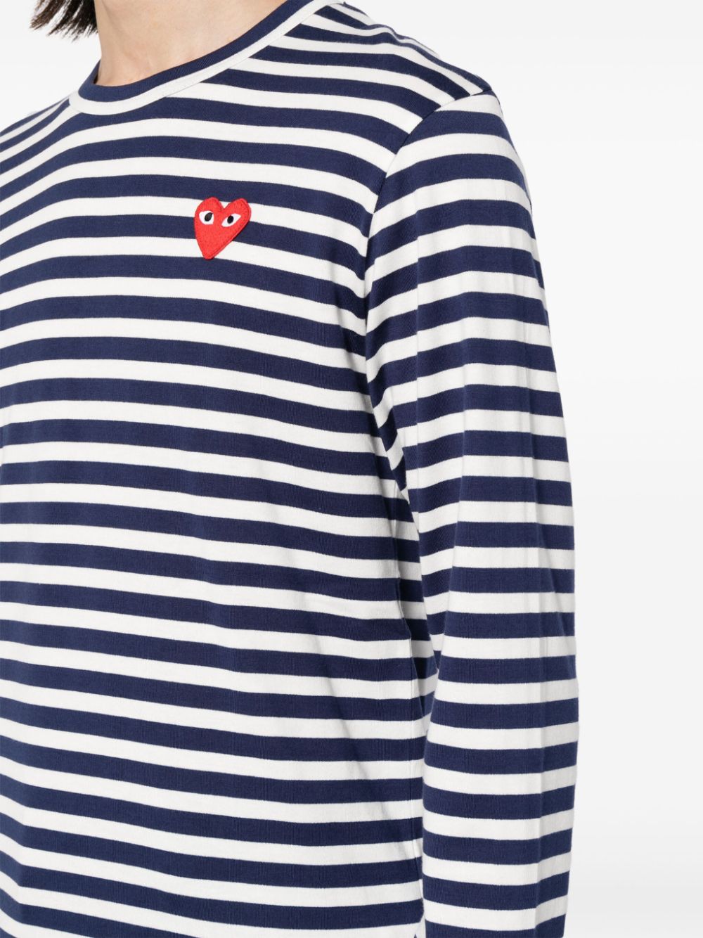 COMME DES GARÇONS PLAY STRIPED T-SHIRT 