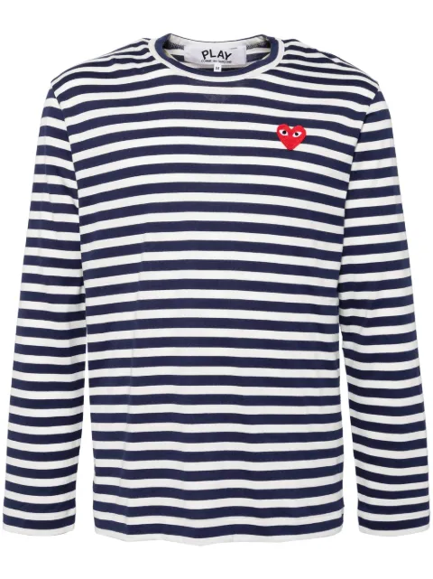 Comme Des Garçons Play striped T-shirt